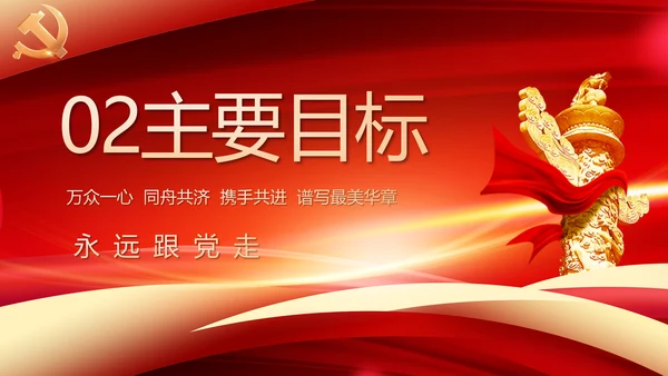 党建政府工作报告动态PPT