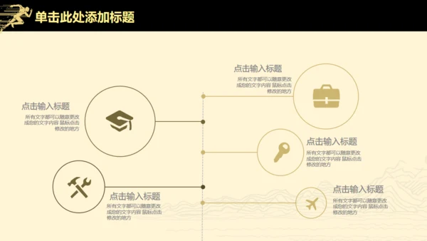 高端扁平风公司企业年度业绩汇报通用PPT模板