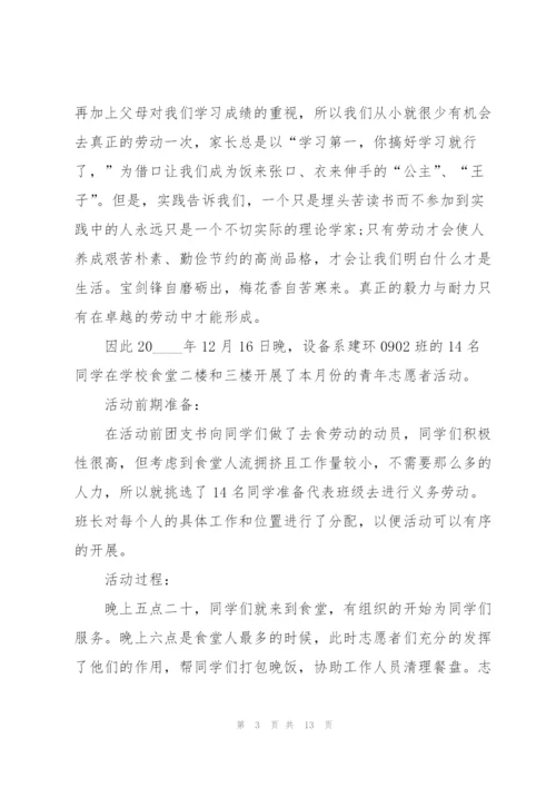 青年志愿者工作总结5篇.docx