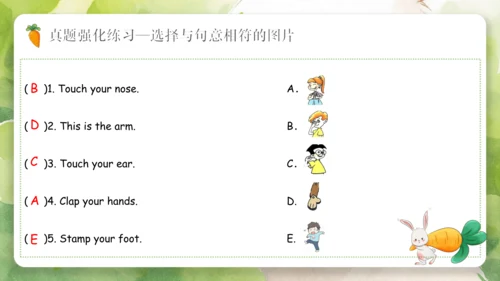 Unit 3 Look at me（复习课件）-2023-2024学年三年级英语上册期末核心考点集训