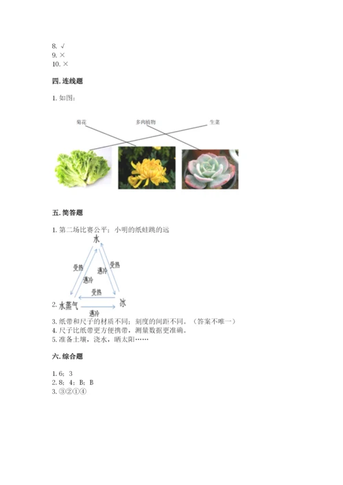 教科版一年级上册科学期末测试卷（能力提升）.docx