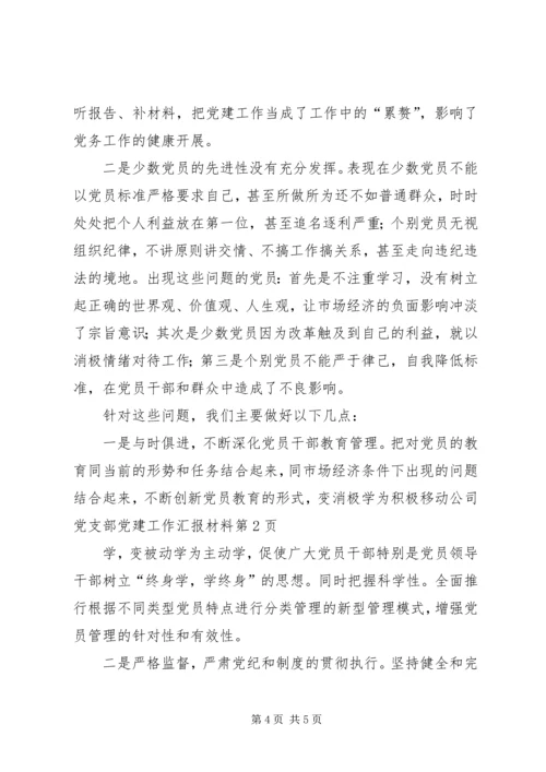 移动公司党支部党建工作汇报材料.docx