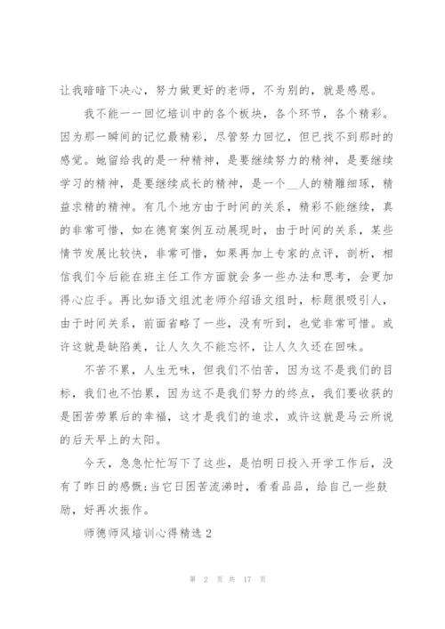 师德师风培训心得.docx