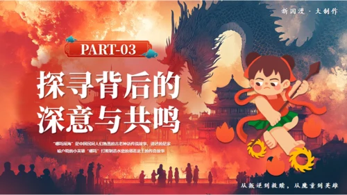 哪吒之魔童闹海哪吒精神学习通用PPT模板