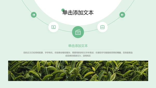 绿色极简品牌介绍通用PPT演示模板