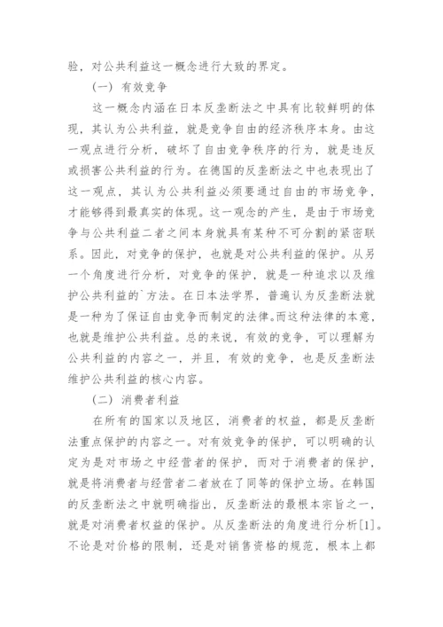 浅论反垄断法公共利益的实现方式论文.docx
