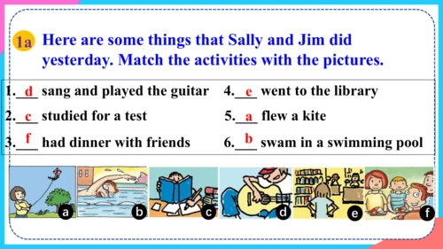 Unit 12 Section B（1a-1e）课件+内嵌音频（新目标七年级下册Unit 12 Wh