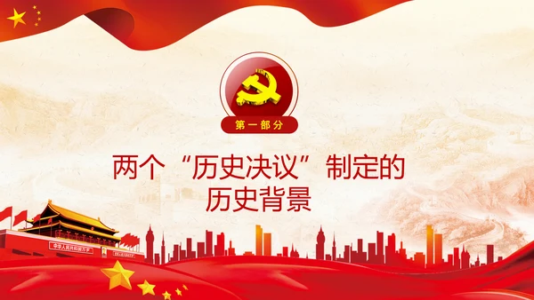 两个历史决议制定背景主要内容和重要意义PPT