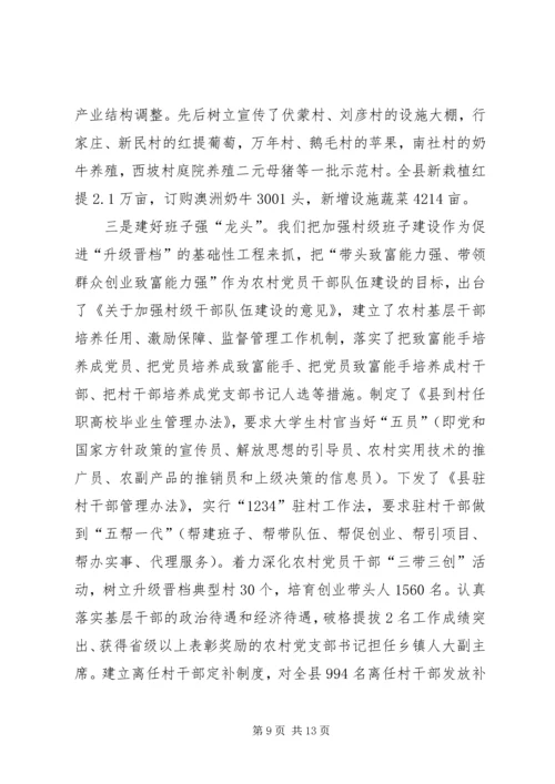 县组织工作汇报 (2).docx