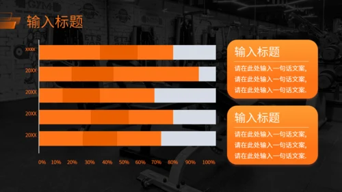 活力运动风，健身商业计划书通用PPT模板