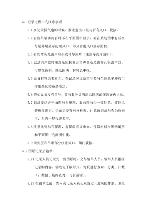 通风防排烟图纸统计规定工程部-----李海磊.docx