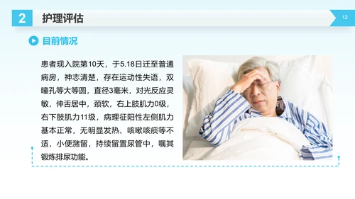 医疗生命守护者护理查房脑出血案例讲解PPT模板