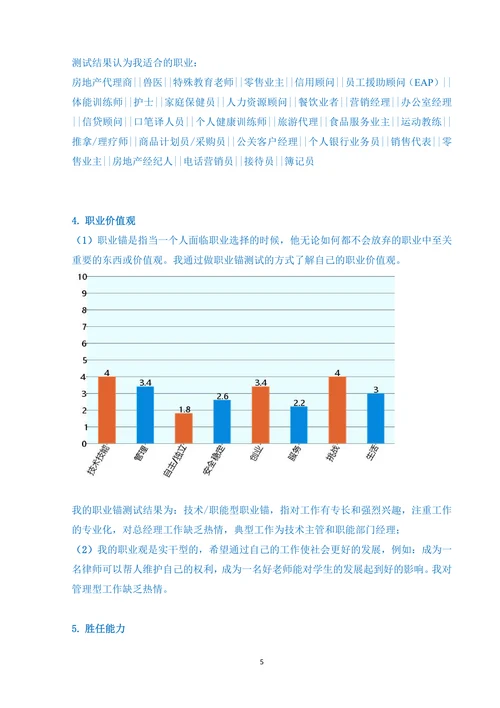 职业生涯规划大学生内容全面通用版含封面