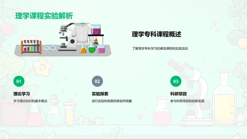 理科专科学习指南PPT模板