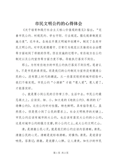 市民文明公约的心得体会.docx