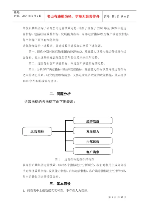 基于主成分分析法的运营绩效分析论文.docx