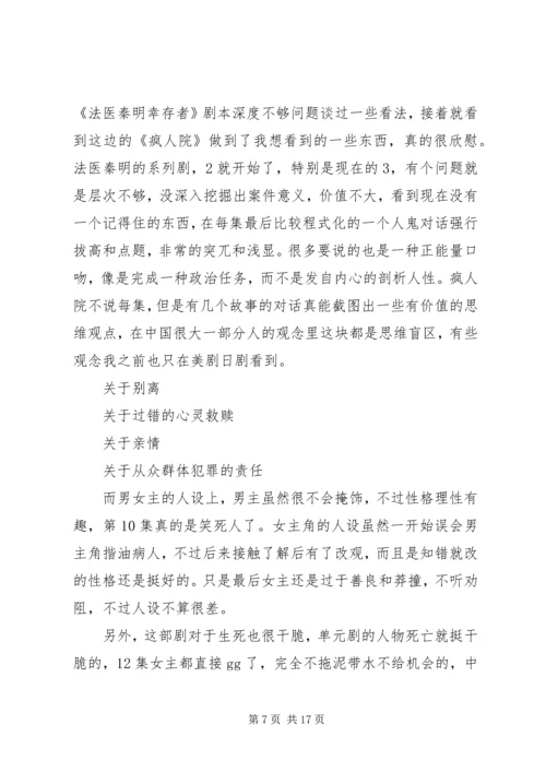 疯人院观后感精选.docx