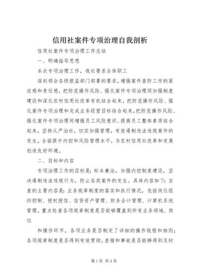 信用社案件专项治理自我剖析 (4).docx