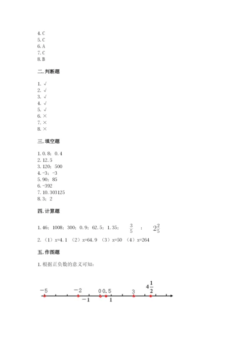 六年级下册数学期末测试卷精品（名师推荐）.docx