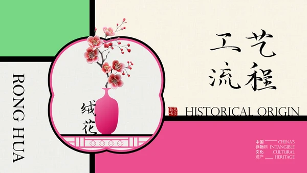 中国非遗文化传承之绒花PPT模板
