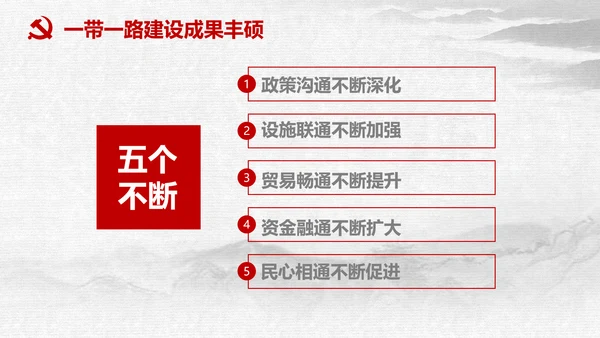 一带一路国际合作高峰论坛丝绸之路PPT模板