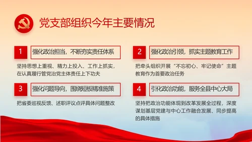 永远跟党走党建党支部工作总结汇报PPT党课