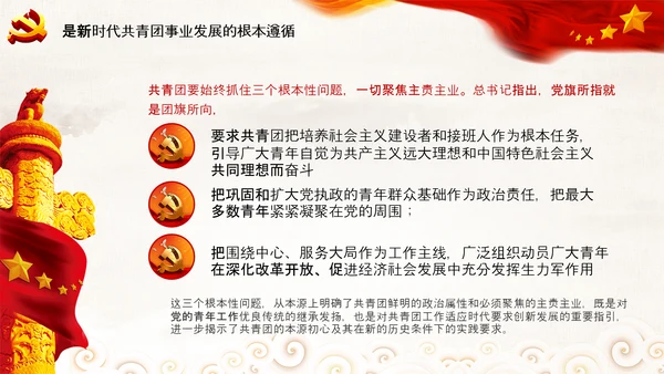 共青团100周年青年工作的重要思想团委PPT