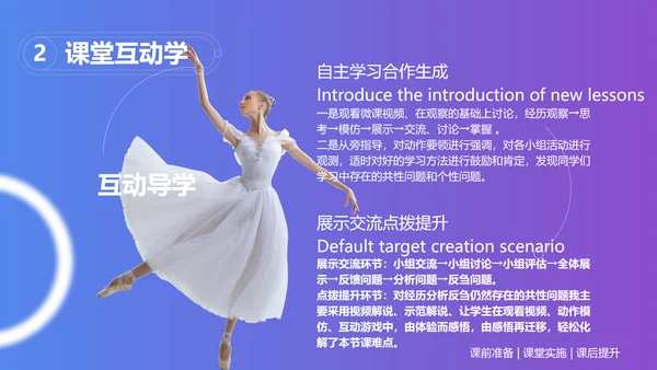 芭蕾舞形体训练手机线上教学设计PPT课件