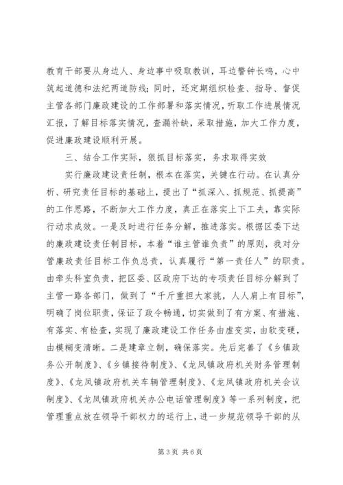 乡镇长廉政述职报告.docx