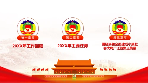 全国两会之政协工作报告学习解读PPT模板