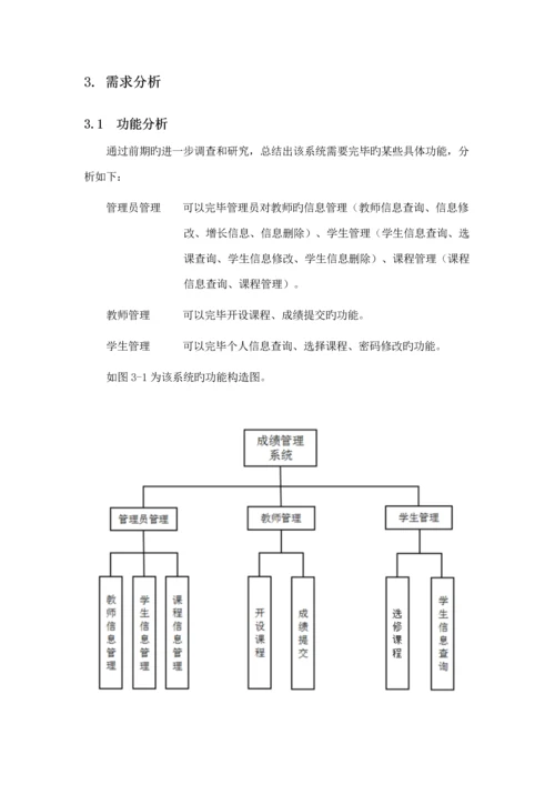 JSP优质课程设计学生成绩基础管理系统.docx