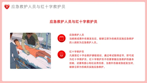 爱心红十字会，红十字应急救护通用PPT模板
