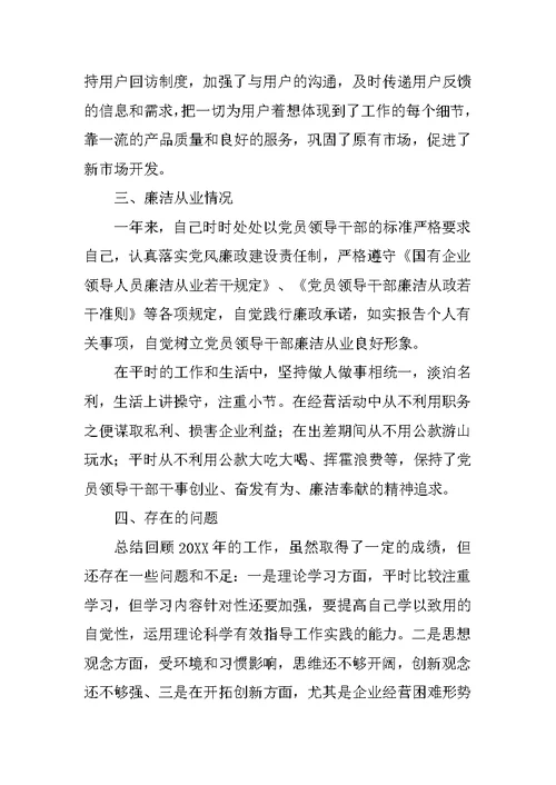副总经理的述职报告