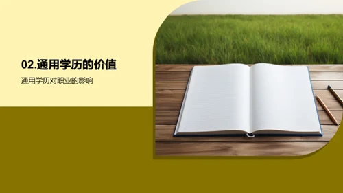 通用学历引领职业
