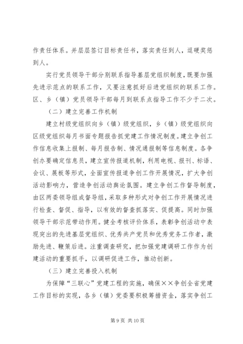 开展争创全省基层党建工作综合示XX县区活动意见 (3).docx