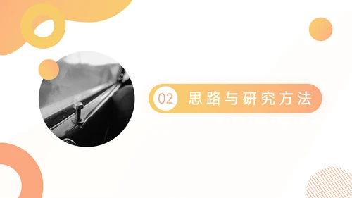 橙色渐变简约论文答辩PPT模板
