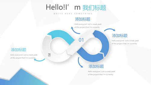 蓝色简约医疗牙科工作总结动态PPT