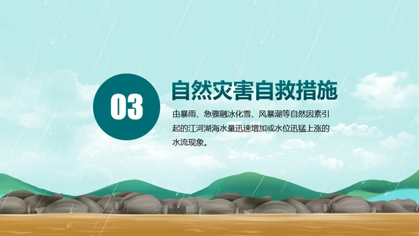 防洪防汛安全教育抗洪救灾通用PPT课件