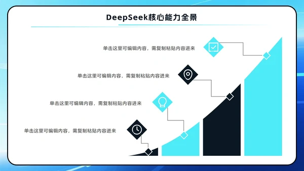 蓝色科技风DeekSeep使用技巧PPT模板