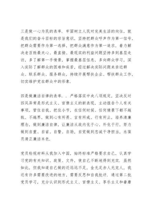 党员检视材料.docx