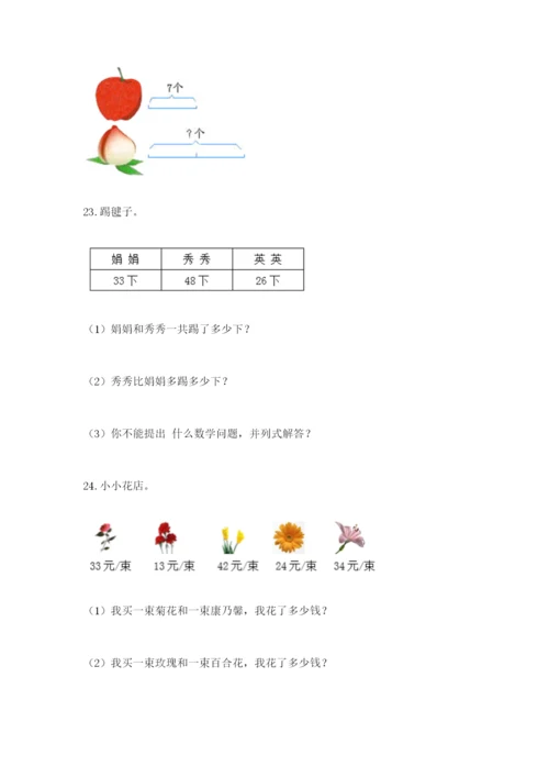 小学二年级数学应用题50道学生专用.docx