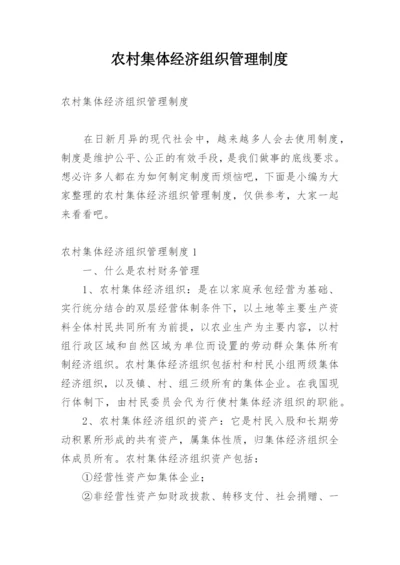 农村集体经济组织管理制度.docx