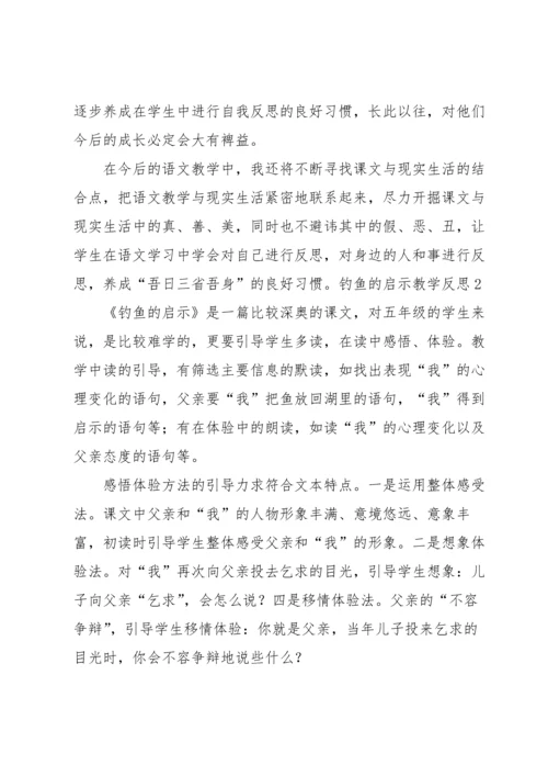 钓鱼的启示教学反思.docx