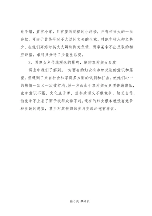 妇女维权若干问题调研报告 (2).docx