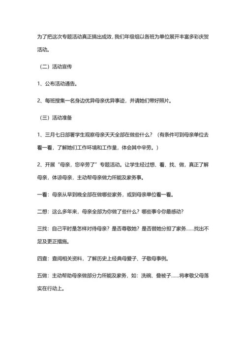 妇女节母亲节招生活动专项方案汇总.docx