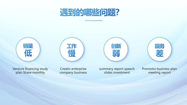 蓝色大气年年终总结商务动态PPT