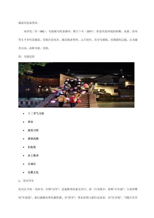 乌镇模式调研报告.docx