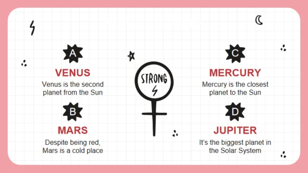 女孩力量卡通人物通用PPT模板