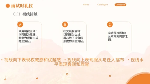 橙色简约商务面试礼仪培训PPT模板面试技巧面试