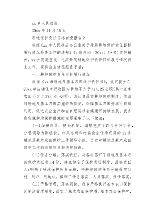 耕地保护责任目标自查报告.docx